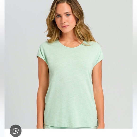 Hanro‎ Natural Elegance Short Sleeve T-shirt Size Small - Picture 1 of 6
